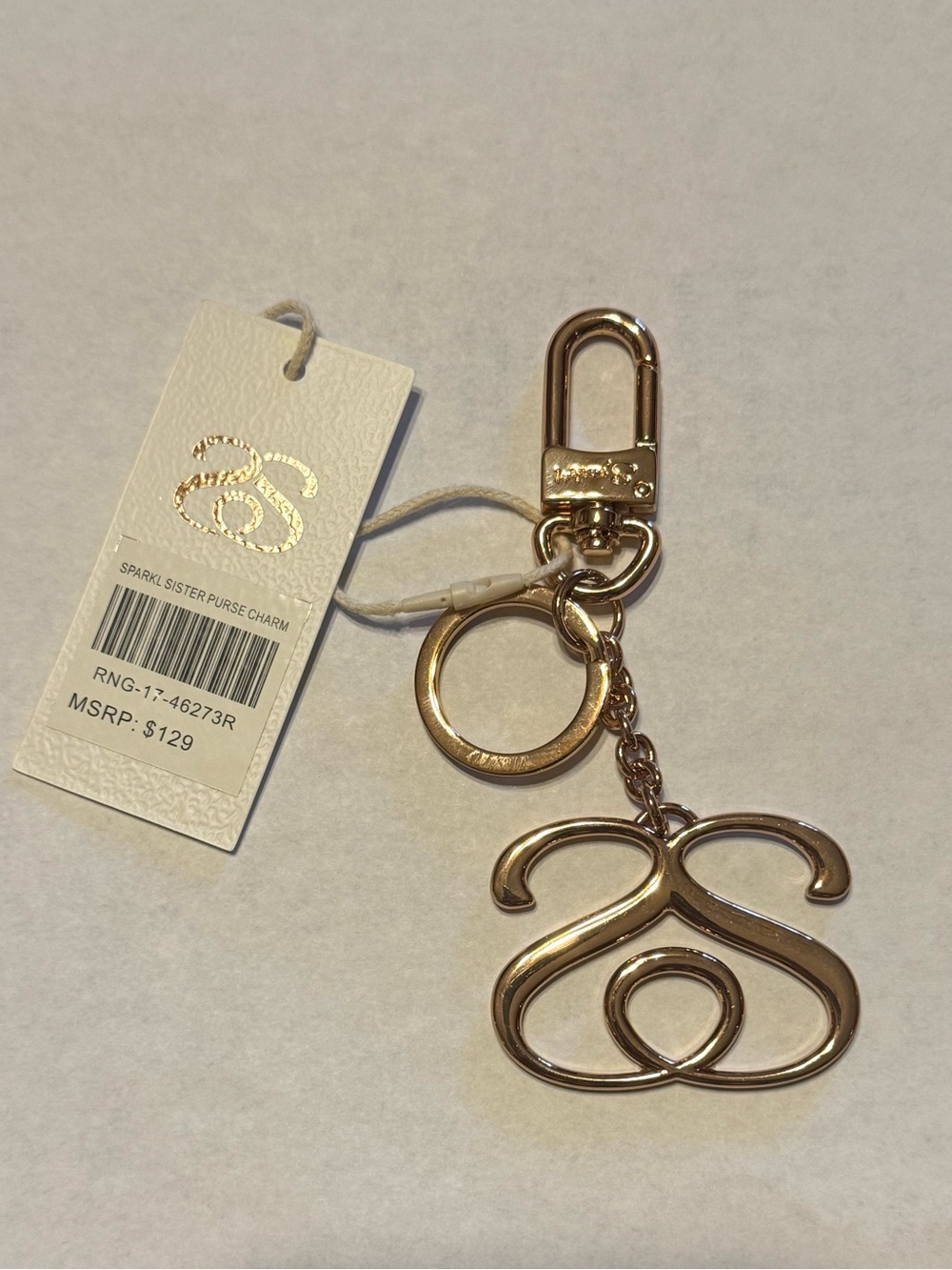 Spark*l bands SS Rose Gold Purse Charm Keychain